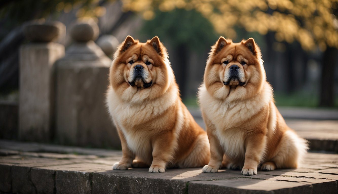 Chow Chows featured in ancient Chinese art, symbolizing loyalty and protection. They gained popularity as guard dogs in the West during the 20th century